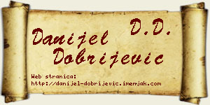 Danijel Dobrijević vizit kartica